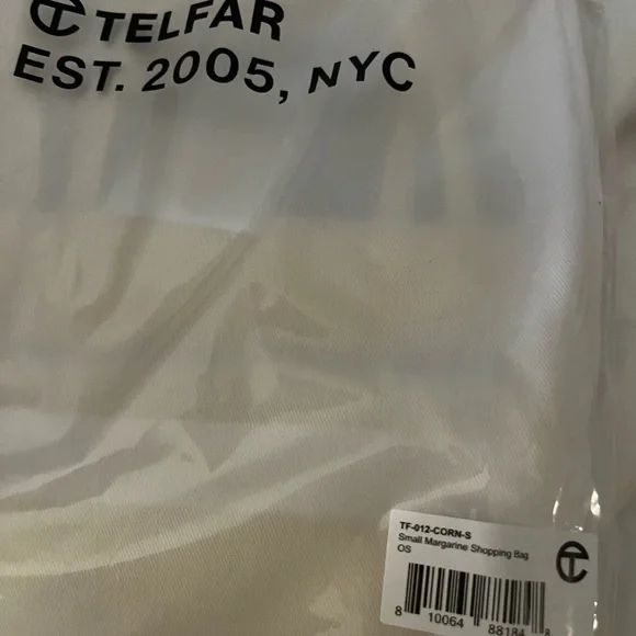 🌈NWT TELFAR margarine yellow small shopping bag tote